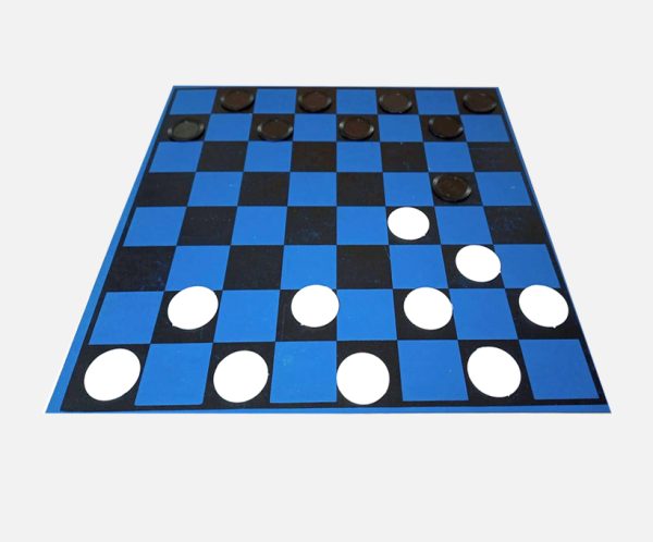 Damas inglesas,  tablero de 40 x40 cm