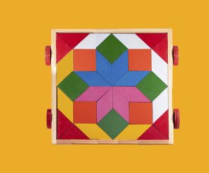 Tangram en forma de carrito