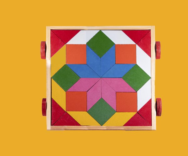 Tangram en forma de carrito