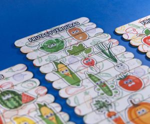 Rompecabezas de tablilla frutas y verduras