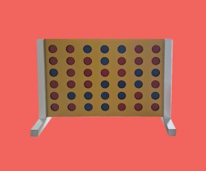 Formando la línea, Juego de madera  con soporte de aluminio